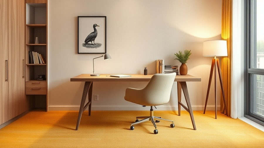 Modern study corner with warm wall-to-wall carpet trends 2025