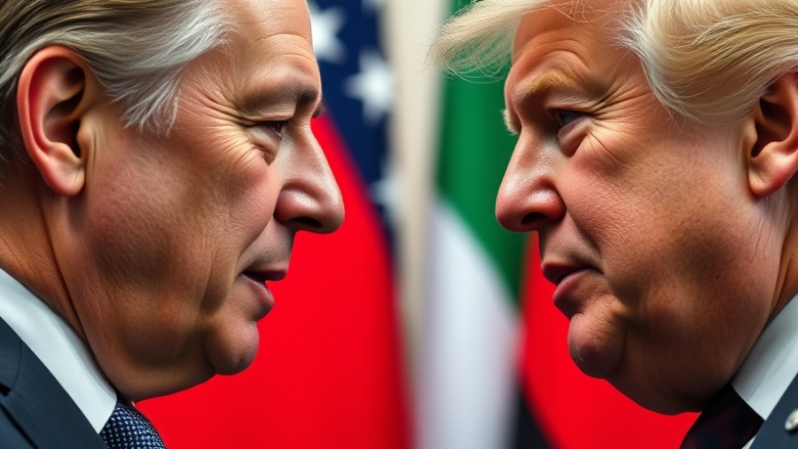 Two leaders interacting amid flags, U.S.-India trade deal context.