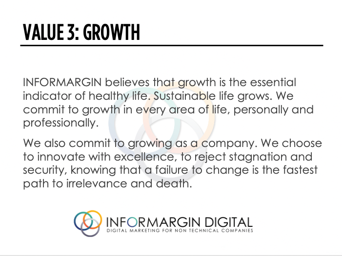 Informargin Value # 3 Growth