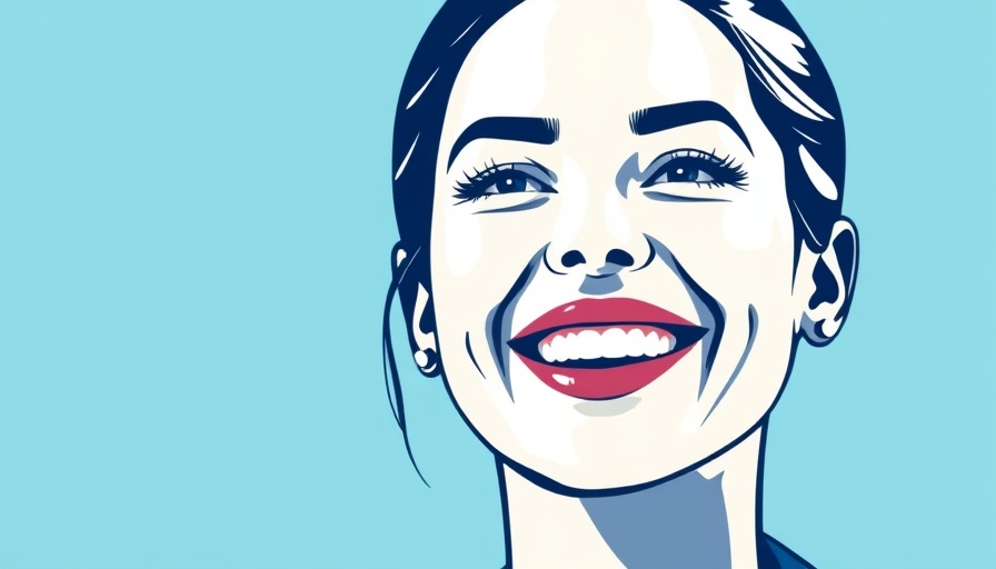Stylized woman's portrait in blue pop art style.
