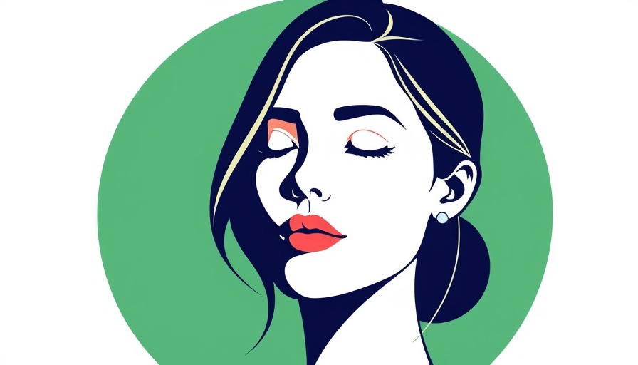 Vector portrait illustration related to biometric technology