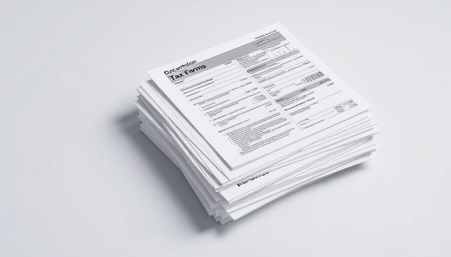 Tax forms stack, representing compliance updates.