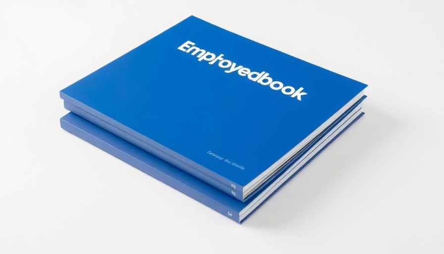 PEO solutions employee handbook stack on white background.