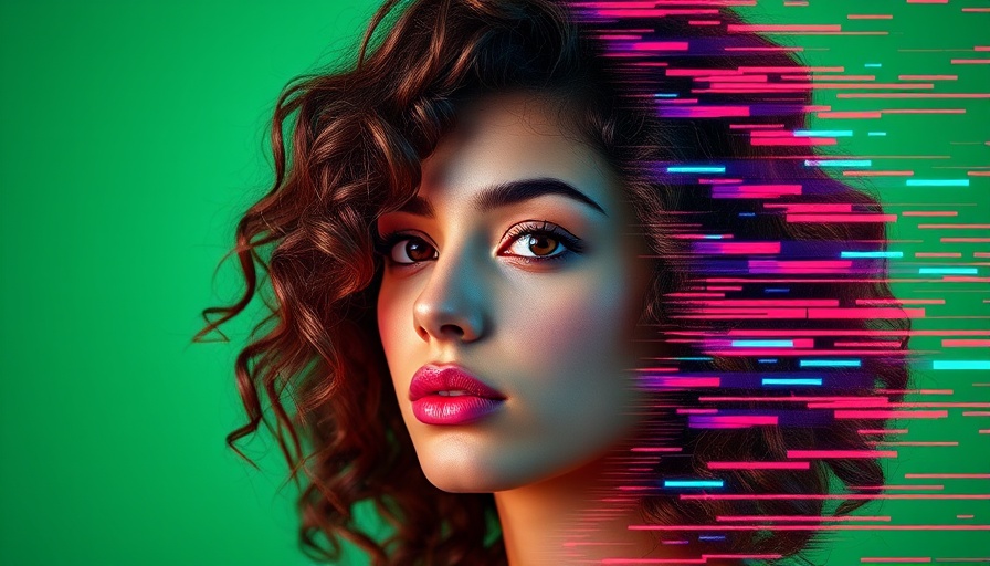 Digital glitch art of woman illustrating deepfake detection.