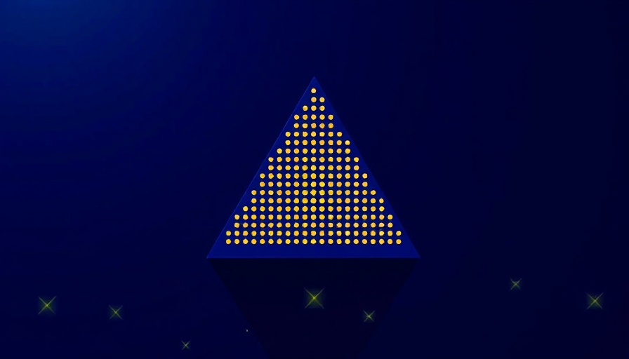 Abstract geometric design symbolizing AI innovation, digital art.