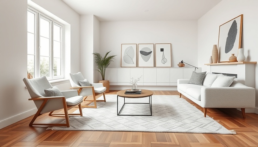 Serene living room with minimalist decor and neutral tones.