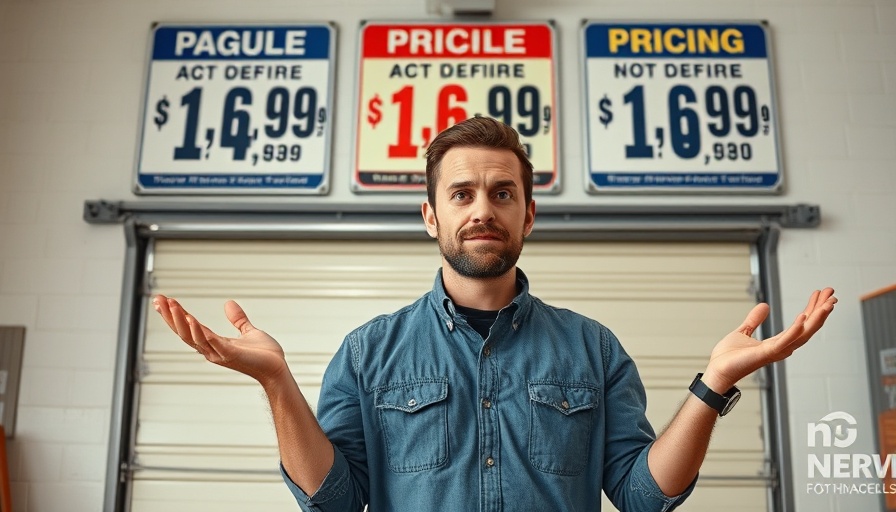 Man comparing costs for Houston air conditioning services indoors.
