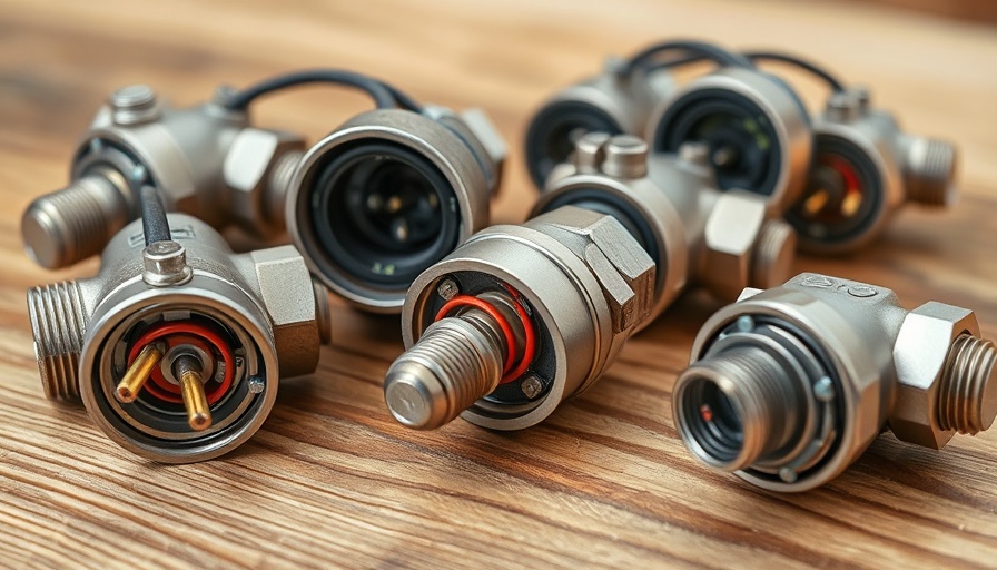 Detailed views of 3-wire zone valve mechanisms on a wooden surface.
