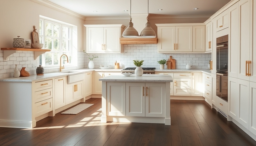 Budget country kitchen design with cozy ambiance, neutral tones.