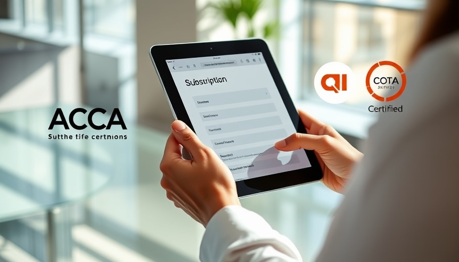Unlimited QI certificates HVAC subscription on tablet with ACCA logos.