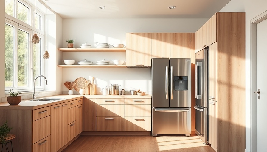 Minimalist reclaimed Ikea kitchen design with natural light.