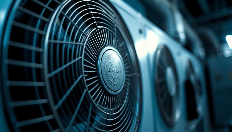 Modern HVAC unit fan indicating HVAC trends for homeowners