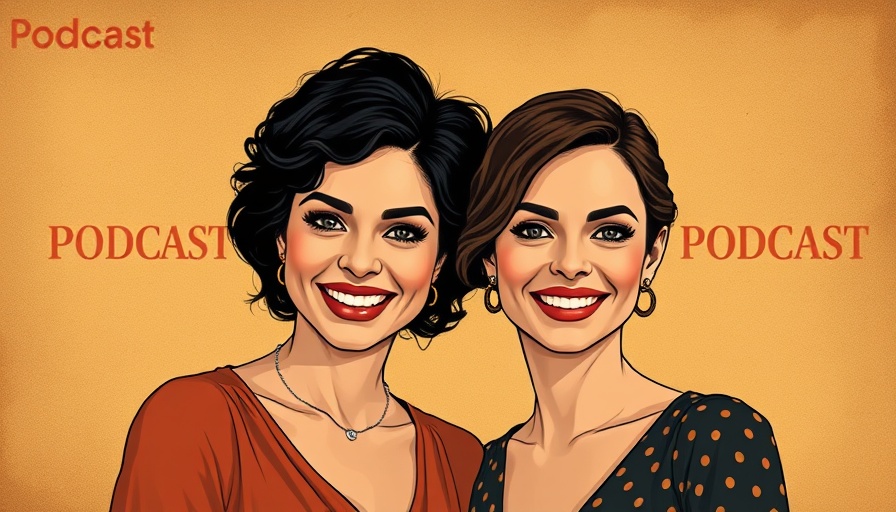 Historical fiction podcasts theme with two smiling women.