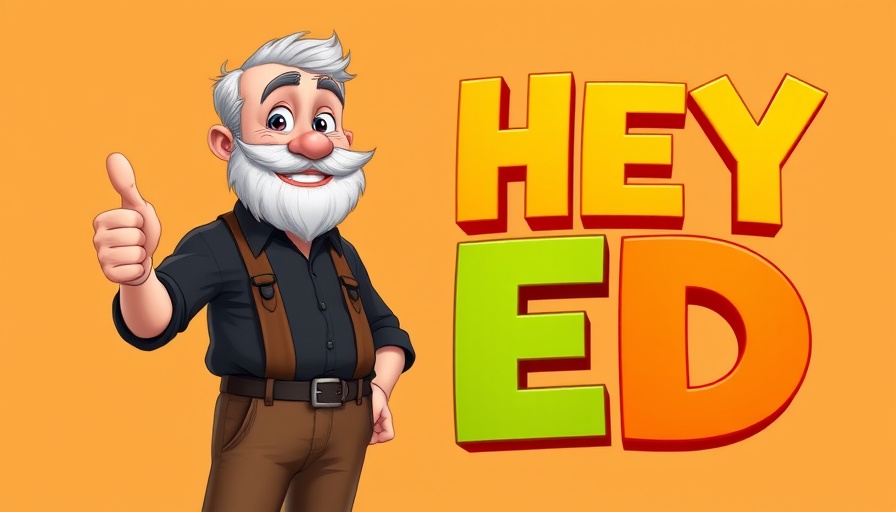 Cartoon older man beside 'HEY ED' text, Managing HVAC Expectations theme.