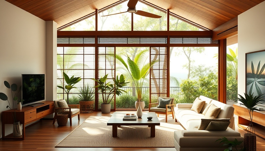 Hawaiian modernism house remodel: elegant living room design.