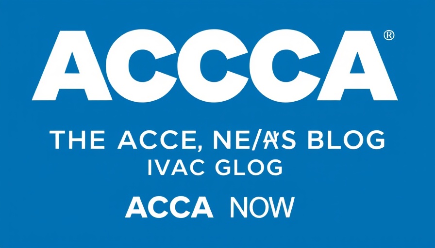 ACCA blog logo discussing A2L refrigerant code changes.