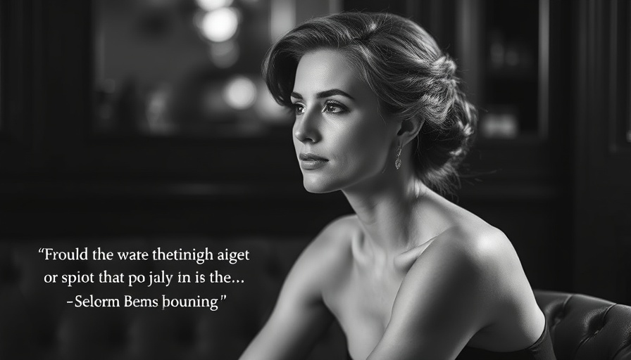 Vintage portrait with Eleanor Hibbert's quote on writing success.