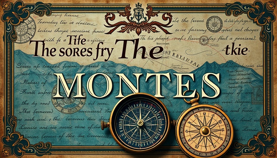 Clean romance with humor book cover featuring elegant compass and mountain design.