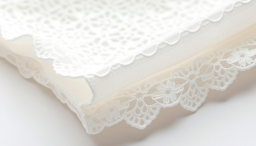 Delicate white fabric with lace eyelet embroidery pattern.