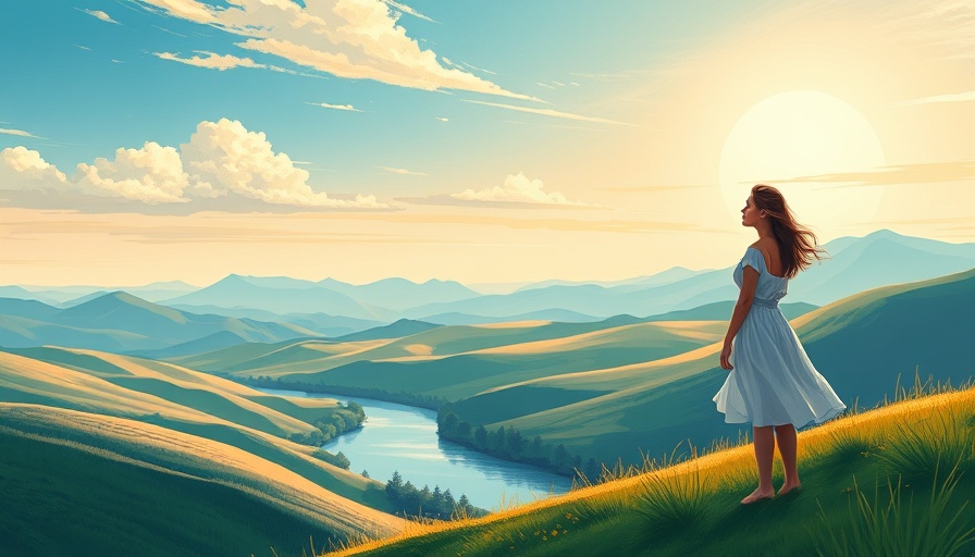 Cover of 'Under a Summer Skye' featuring serene landscape and woman.
