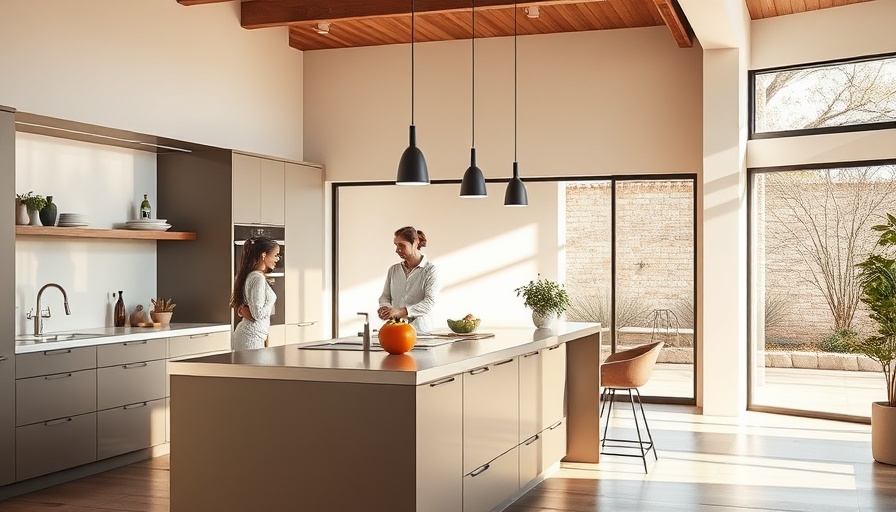 Vipp Aluminum Kitchen with couple enjoying modern design