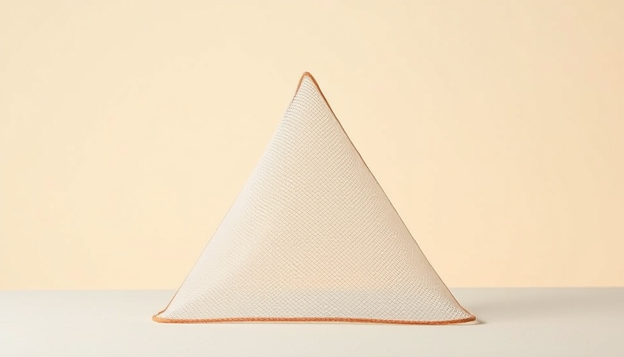 Mesh cover designed to keep fruit flies away, studio shot.