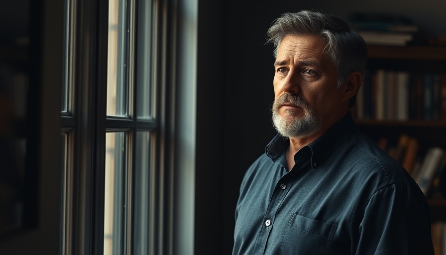 Thoughtful man in study evokes historical fiction mystery.