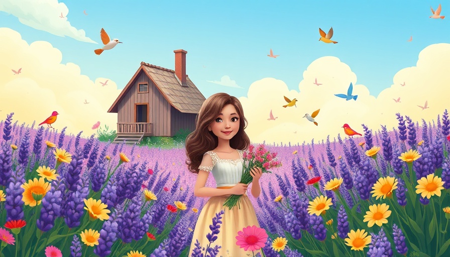 Colorful book cover for 'Once Upon a Thyme' depicting clean romance