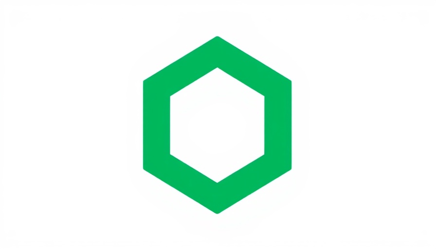 Minimalistic green logo of AI-native PEO platform in hexagon shape