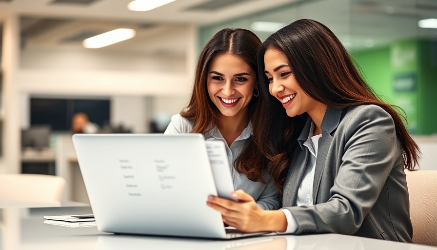 AI-native global PEO funding options showcase with businesswomen.