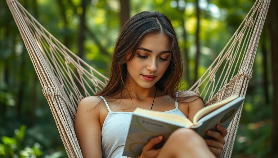 Woman reading in hammock, enjoying historical fiction mystery in nature.