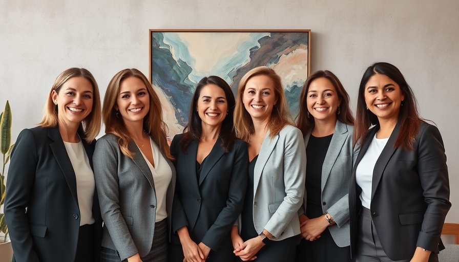 Professionally dressed women smiling indoors, business growth capital.