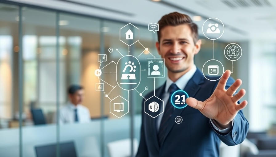 AI coaching systems for business leaders in action at modern office.