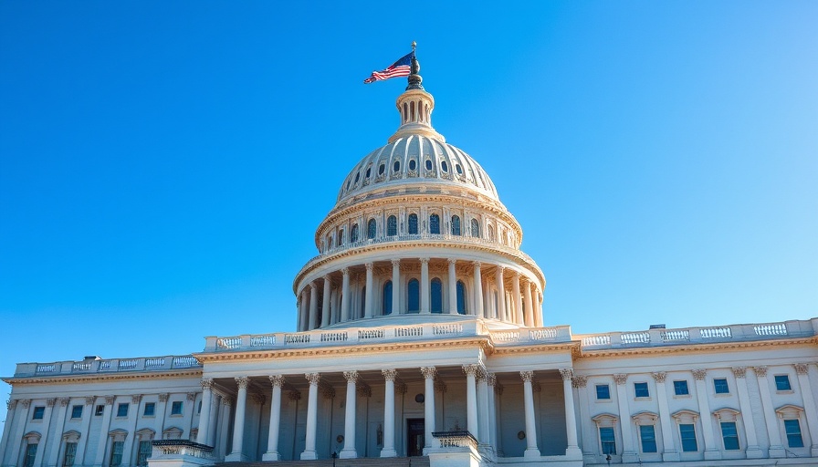 Majestic view of the U.S. Capitol building highlighting energy efficiency incentives in HVAC.