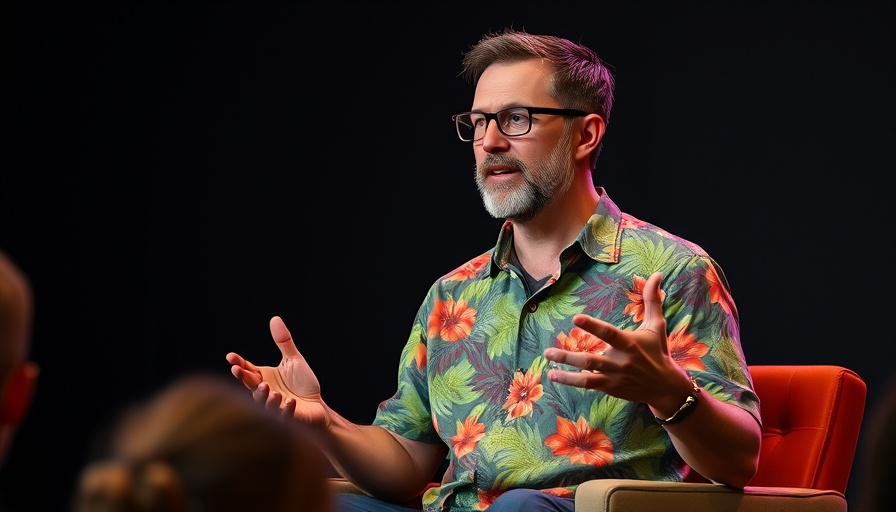 Casual speaker discusses Erebor Digital Bank Valuation in Hawaiian shirt.