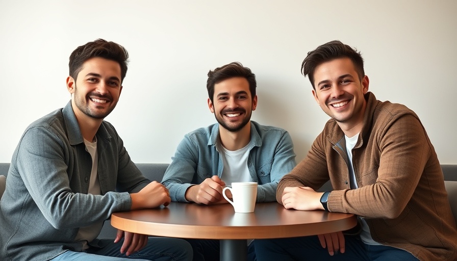 Young professionals in a casual meeting, illustrating AI solution transforming business meetings.