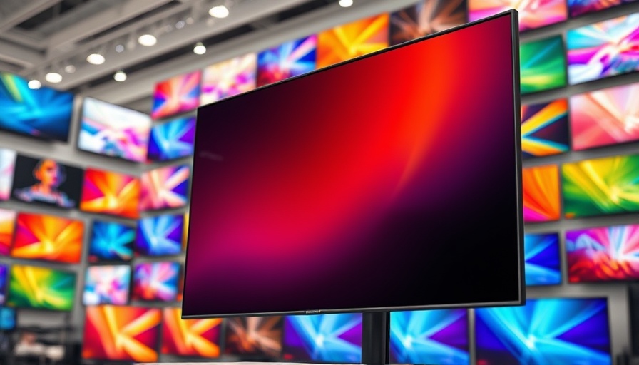 Quantum dot technology enhances QLED TV in modern store.
