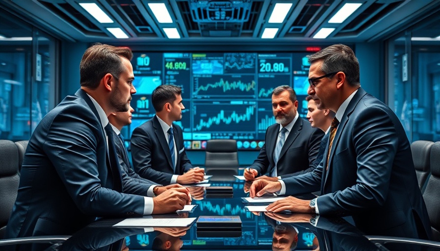 Professionals discuss AI Innovation Challenges at OpenAI in a high-tech boardroom.