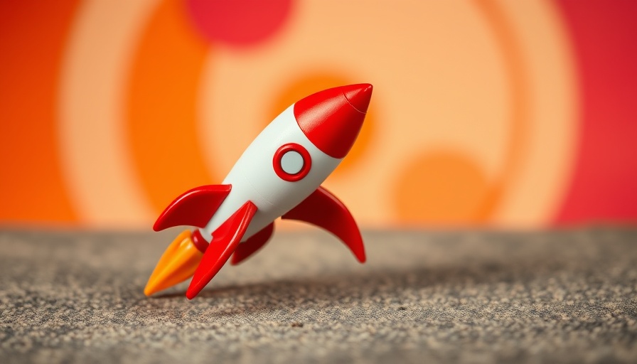 Dynamic toy rocket symbolizes balancing talent and hard work in business.