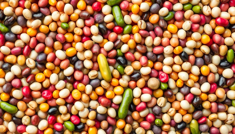 Colorful beans showcasing the benefits of eating beans daily.