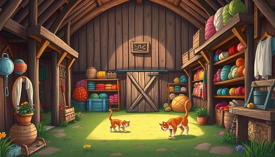 Cozy Mysteries Book Recommendations featuring colorful barn and cat.