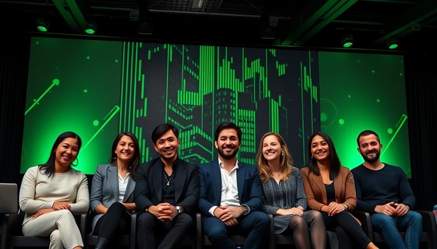 Tech conference banner with panelists for how to raise a seed round.