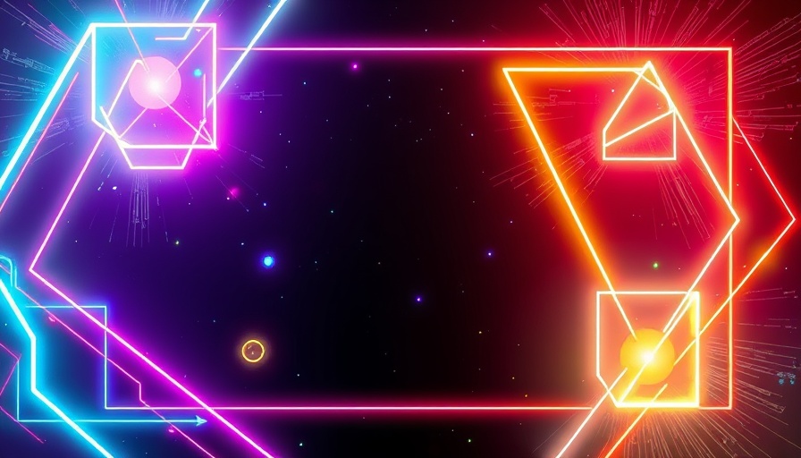 Neon geometric shapes symbolizing personalized AI conversations