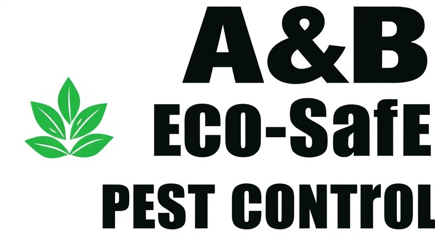 Logo of A&B Eco-Safe Pest Control emphasizing eco-friendly services.