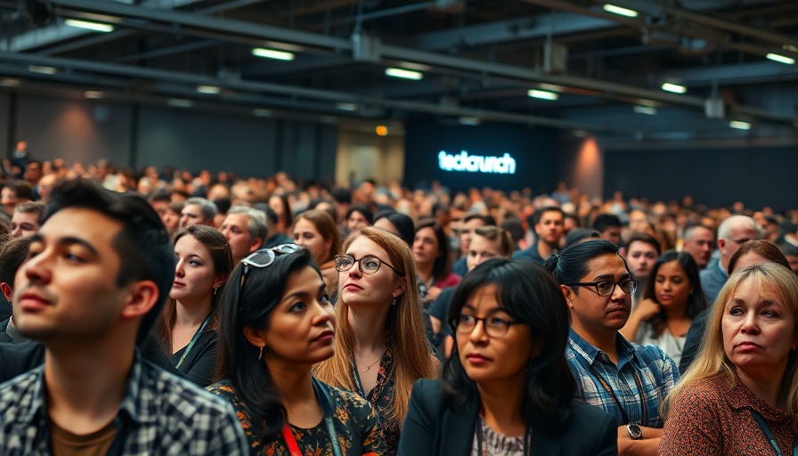 TechCrunch All Stage startup success conference with attentive audience.