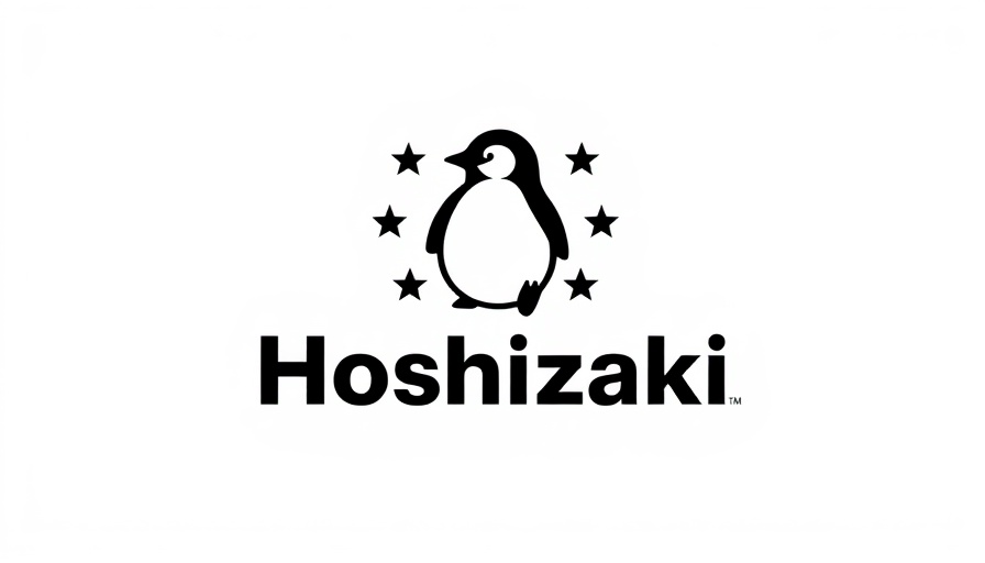 Hoshizaki logo featuring a penguin emblem and bold text