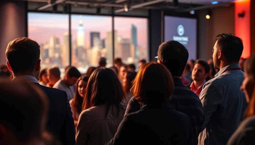 Tech community engagement event in NYC with two speakers.