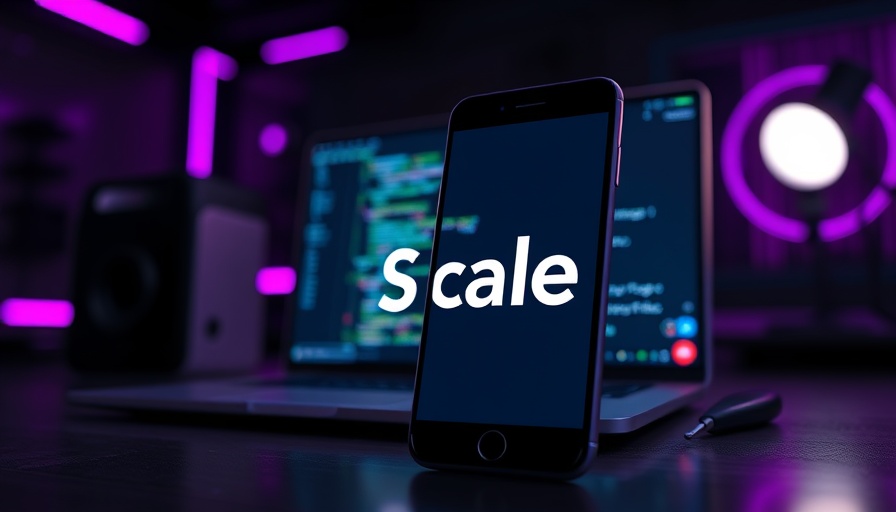 Scale AI Workforce Reduction Impact: Phone with Scale logo in tech setting.