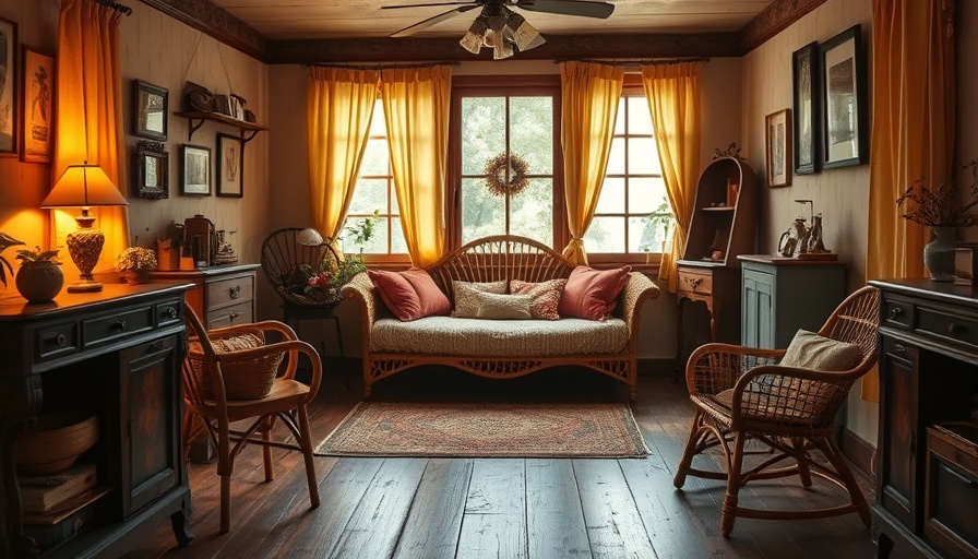Atelier Vime Rattan Revival room with vintage decor.
