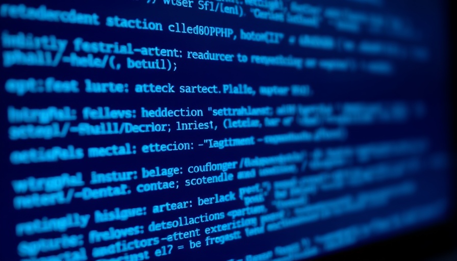 Close-up of PHP code on a screen, AI code review context.